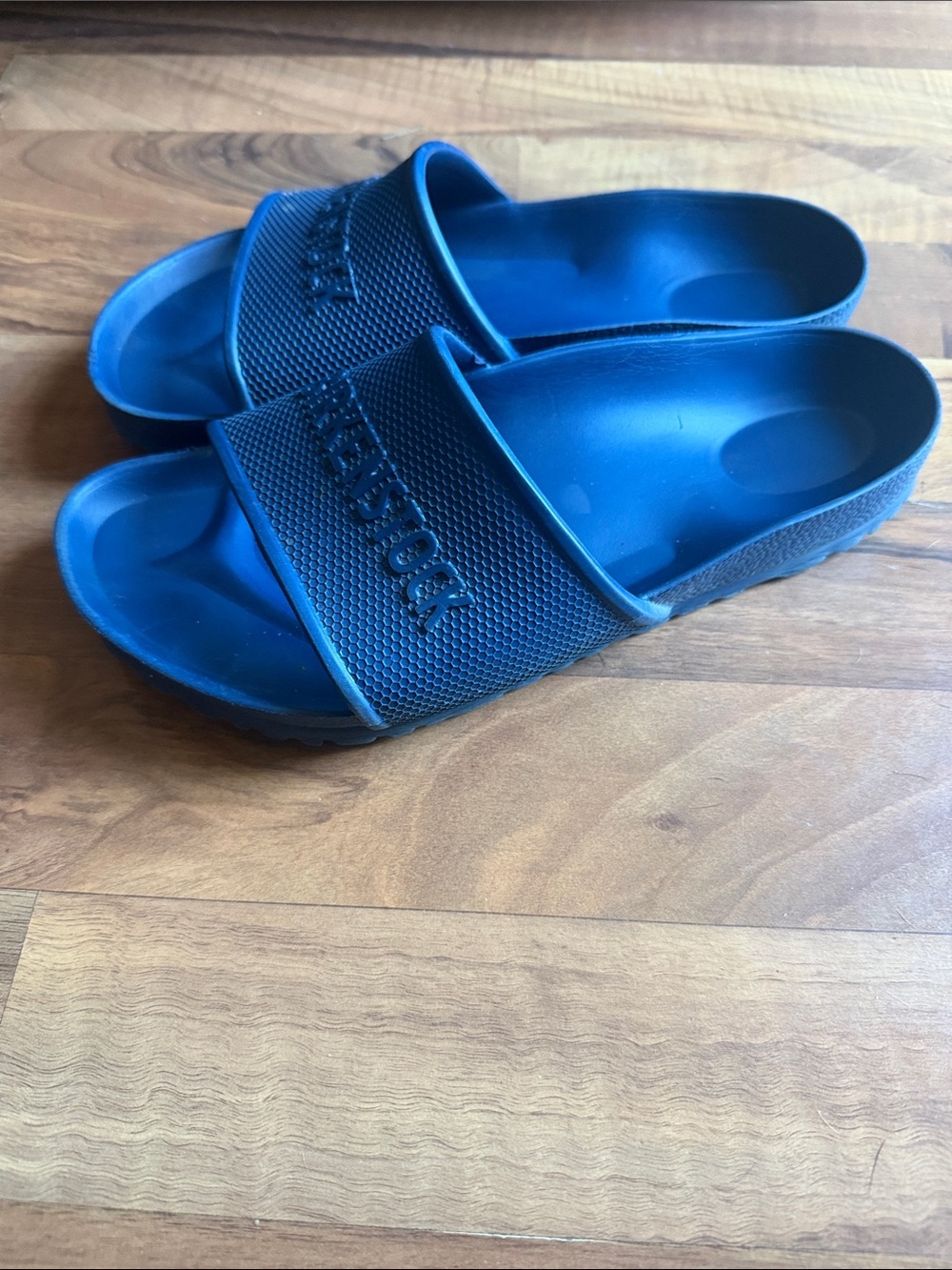 Women Blue Slide Sandals Birkenstock